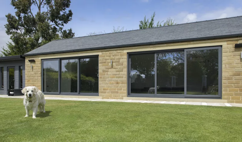 grey uPVC patio door in Bradford