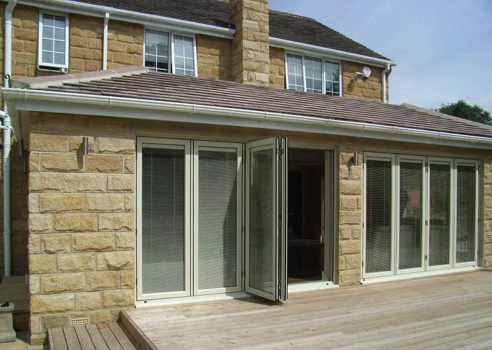 open bifold door in bradford