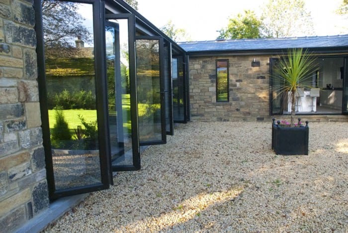 Black Grain Bi-Fold Doors