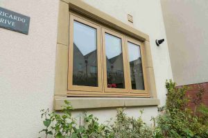 Woodgrain flush windows Bradford