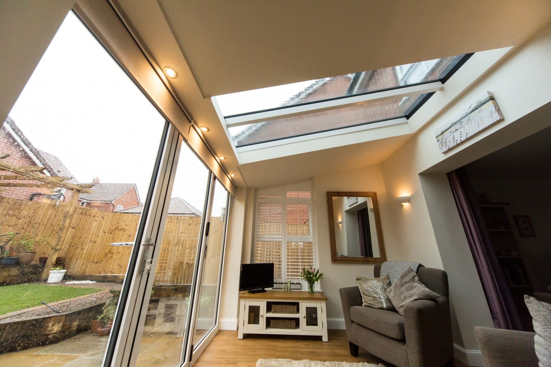 Internal View of Lean To Conservatory Roof Yorkshire