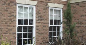 two sliding sash windows